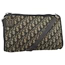 Christian Dior Trotter Canvas Shoulder Bag Navy Auth 115143