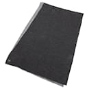 Hermes H Cashmere Silk Black Grey Scarf for Men - Hermès