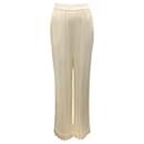 Michael Kors Collection Ecru Crushed Satin Pajama Pants - Autre Marque