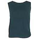Sandro Sleeveless Blouse in Green Viscose