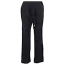  Mr. P. Drawstring Straight -Leg Trousers in Black Cotton - Autre Marque