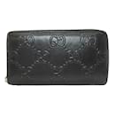 Gucci 625558 Round GG Embossed Long Wallet for Men