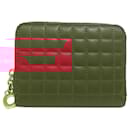 Celine Red Leather Coin Purse - Céline