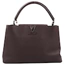 Louis Vuitton Parnassea Capucines MM Handbag in Eggplant M48869