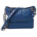 Chanel Gabrielle Doo Chanel Vintage calf Chain Shoulder Bag Blue Gold x Silver Metal Fittings 27113839
