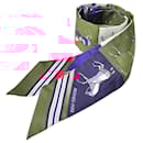 Hermes Silk Twilly Scarf Red/Blue - Hermès