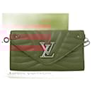 Louis Vuitton New Wave Long Wallet Red Quilted