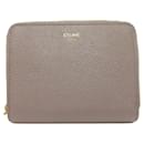 Celine Grayish Leather Coin Purse - Céline
