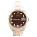 NEW ROLEX DATEJUST 36 LADY PEARL 126231 18K ROSE GOLD STEEL FULLSET WATCH - Rolex