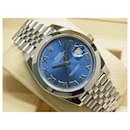 ROLEX Datejust 41 blue Roman 126300 Jubilee Bracelet Mens - Rolex