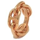 Bague de foulard Chaine d'Ancre Hermes Lugate en or rose - Hermès