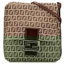 Fendi Brown Zucchino Canvas Crossbody