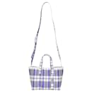  Balenciaga Small Barbes East-West Plaid Shopper Tote Bag in Multicolor Leather