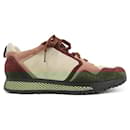 Gucci Beige and Red Sneakers