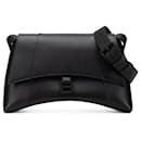 Balenciaga Black Medium Leather Soft Hourglass Crossbody