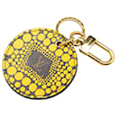 Louis Vuitton Yellow Yayoi Kusama Monogram Pumpkin Dots Key Holder and Bag Charm