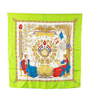 Hermès Green Republic France Liberty Equality Brotherhood 1789 Silk Scarf