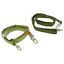 LOUIS VUITTON Adjustable Shoulder Strap Leather 2Set Beige LV Auth bs23196 - Louis Vuitton