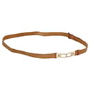 LOUIS VUITTON Adjustable Shoulder Strap Leather 21.7""-39.8"" Beige Auth ar13345 - Louis Vuitton
