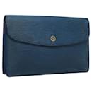 LOUIS VUITTON Epi Montaigne 27 Clutch Bag Blue M52655 LV Auth bs22783 - Louis Vuitton