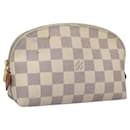 LOUIS VUITTON Damier Azur Pochette Cosmetic PM Pouch N60024 LV Auth EC298 - Louis Vuitton