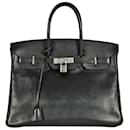 Hermes Birkin 35 Handbag in Black Epsom Leather - Hermès