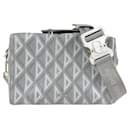 Christian Dior Gray Leather Shoulder Bag