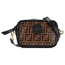 Fendi Brown Zucca Coated Canvas Camera Crossbody