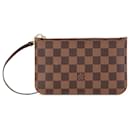 Pochete Neverfull Damier Ebene Marrom Louis Vuitton