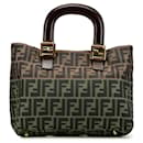 Fendi Brown Small Zucca Canvas Twins Tote