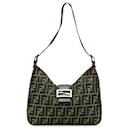 Fendi Brown Zucca Canvas Shoulder Bag
