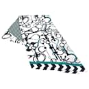Hermes Maxi Twilly Scarf in Black and Green - Hermès