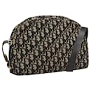 Christian Dior Trotter Canvas Shoulder Bag Navy Auth 113316
