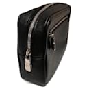 Clutch made of black gray Taiga leather - Louis Vuitton