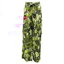 Cara Cara Olive Kingston Floral Cargo Linen Ginny Pants - Autre Marque