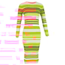  Stine Goya Jeannie Striped Knitted Midi Dress in Multicolor Viscose - Autre Marque