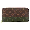 Louis Vuitton Brown Monogram Zippy Long Wallet