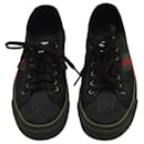 GUCCI Black GG Econyl Nylon Web Men's Tennis 1977 Sneakers Trainers 41 Unisex - Gucci