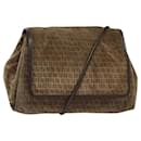 Sac à bandoulière en toile Zucchino FENDI marron Auth ti2888 - Fendi