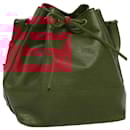 LOUIS VUITTON Epi Petit Noe Shoulder Bag Red M44107 LV Auth EC327 - Louis Vuitton