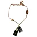 Louis Vuitton LV Nanogram Bracelet in Gold Metal
