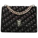Dior Green Oblique Velvet Diorama Satchel