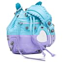 Balenciaga Blue XS Lambskin Le Cagole Bucket Bag