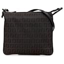 Fendi Brown Zucchino Canvas Crossbody