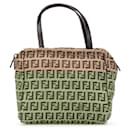 Fendi Brown Mini Zucchino Canvas Handbag