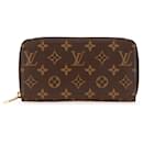 Louis Vuitton Brown Monogram Zippy Long Wallet