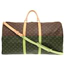 Louis Vuitton Keepall Bandouliere 60 Monogram Boston Bag