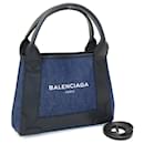 Balenciaga Handbag Navy Cabas XS