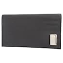 Bvlgari Millerige Leather Black Bi-fold Long Wallet - Bulgari