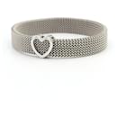 Pulseira charm em aço inoxidável Tiffany Somerset Heart - Tiffany & Co